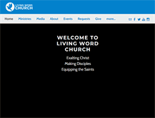 Tablet Screenshot of livingwordhouma.com